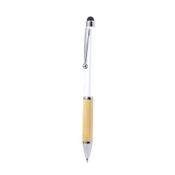 Stylet Bille Multifonction Élégant Personnalisé Zadron Matières : bambou Couleurs : vert objet promo petit budget