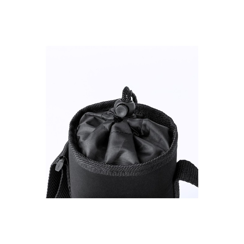 Porte-Bouteilles Publicitaire Personnalisable Éco-responsable - Rafle Matières : softshell Couleurs : noir goodies publicitaire 