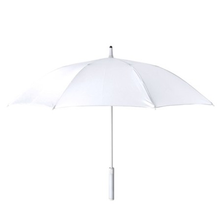 Parapluie Éco-responsable Personnalisé à prix réduit - Wolver Matières : PET recyclé Couleurs : rouge marquage laser ultra préci