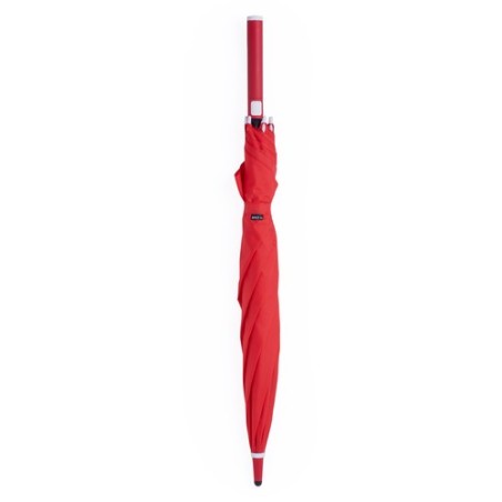 Parapluie Éco-responsable Personnalisé à prix réduit - Wolver Matières : PET recyclé Couleurs : rouge personnalisation rapide en