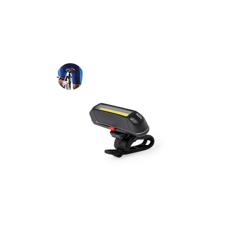 Lumière de sécurité personnalisée pour vélo - Havu Couleurs : noir personnalisable avec votre logo