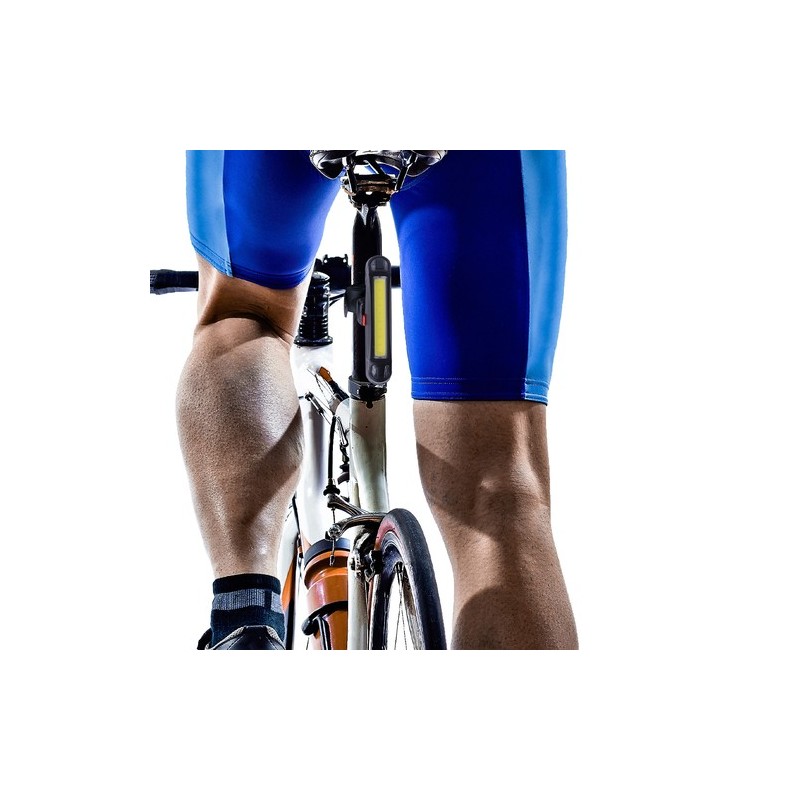 Lumière de sécurité personnalisée pour vélo - Havu Couleurs : noir marquage laser ultra précis