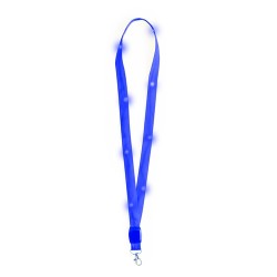 Lanyard Personnalisé LED - Wilou Matières : polyester Couleurs : bleu goodies publicitaire événementiel