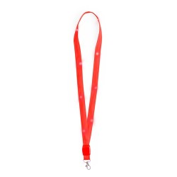 Lanyard Personnalisé LED - Wilou Matières : polyester Couleurs : bleu impression logo haute qualité