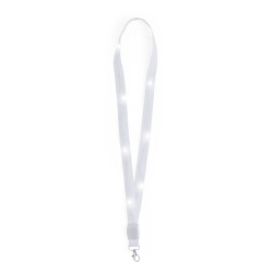 Lanyard Personnalisé LED - Wilou Matières : polyester Couleurs : bleu personnalisation sur mesure