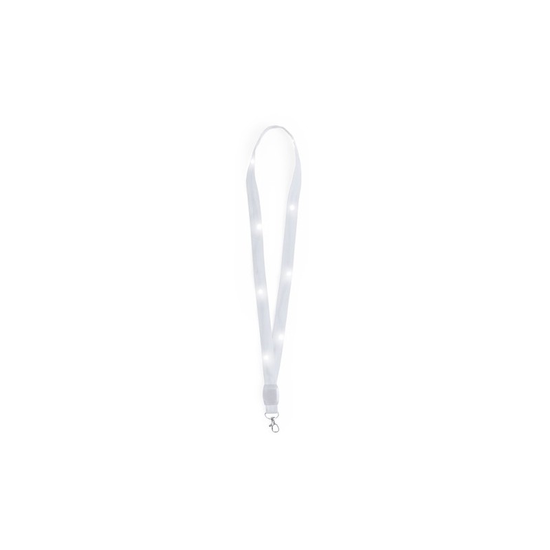 Lanyard Personnalisé LED - Wilou Matières : polyester Couleurs : bleu personnalisation sur mesure