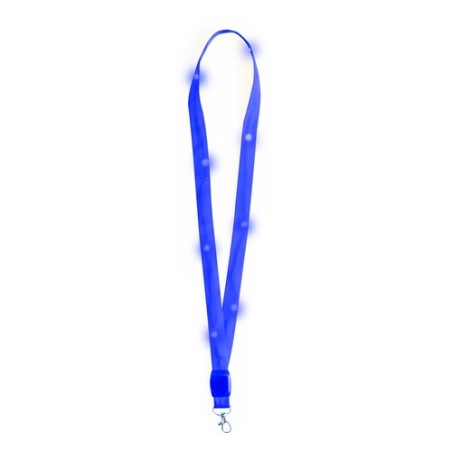 Lanyard Personnalisé LED - Wilou Matières : polyester Couleurs : blanc cadeau collaborateur premium