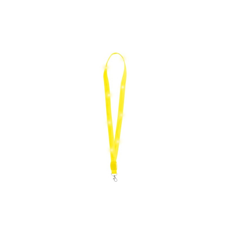 Lanyard Personnalisé LED - Wilou Matières : polyester Couleurs : blanc marquage couleur éclatante