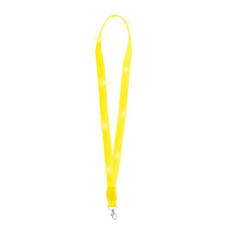 Lanyard Personnalisé LED - Wilou Matières : polyester Couleurs : blanc marquage couleur éclatante
