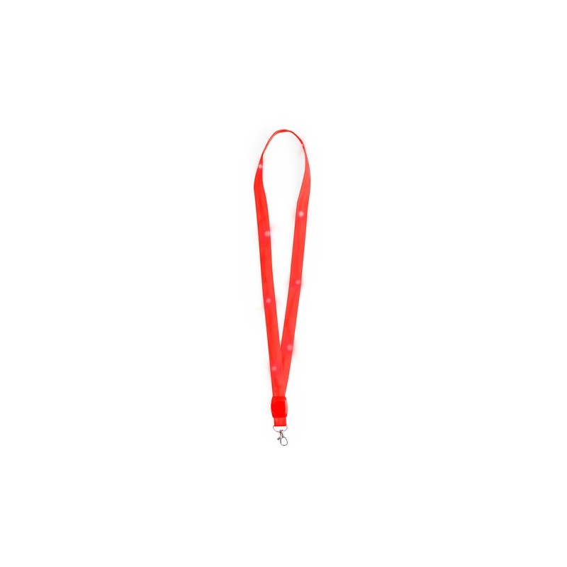 Lanyard Personnalisé LED - Wilou Matières : polyester Couleurs : blanc cadeau affaires élégant