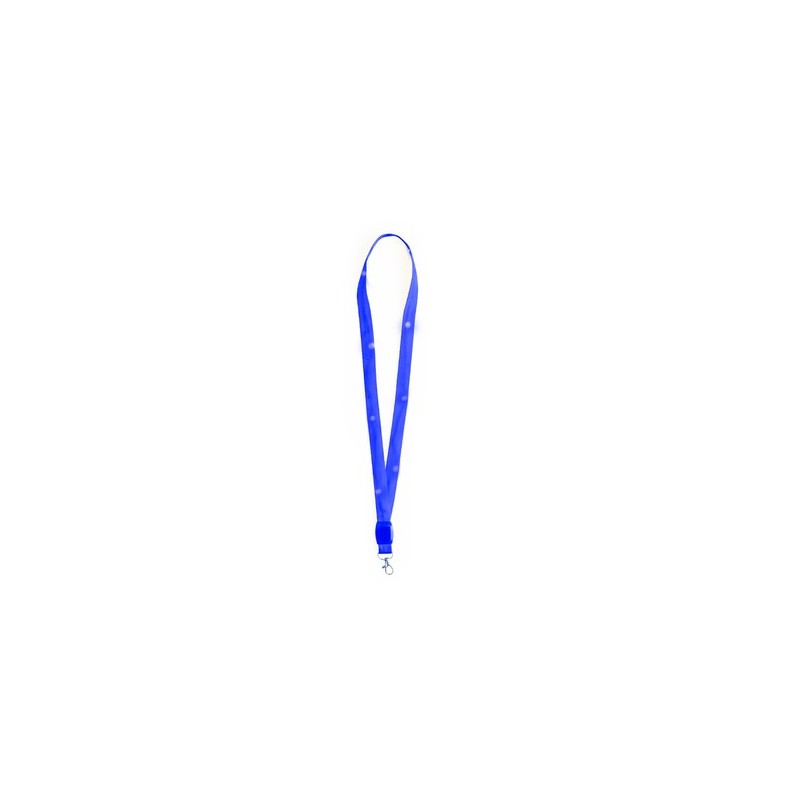 Lanyard Personnalisé LED - Wilou Matières : polyester Couleurs : rouge objet promotionnel éco-responsable