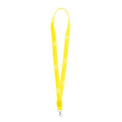 Lanyard Personnalisé LED - Wilou Matières : polyester Couleurs : rouge objet publicitaire robuste