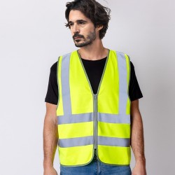 Gilet Réfléchissant Personnalisé Haute Visibilité CE Jestol Matières : polyester Couleurs : jaune 2