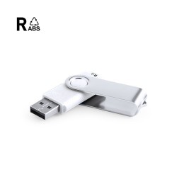Clé USB Éco-responsable Personnalisable 16 Go Kursap Matières : ABS recyclé Couleurs : blanc 2