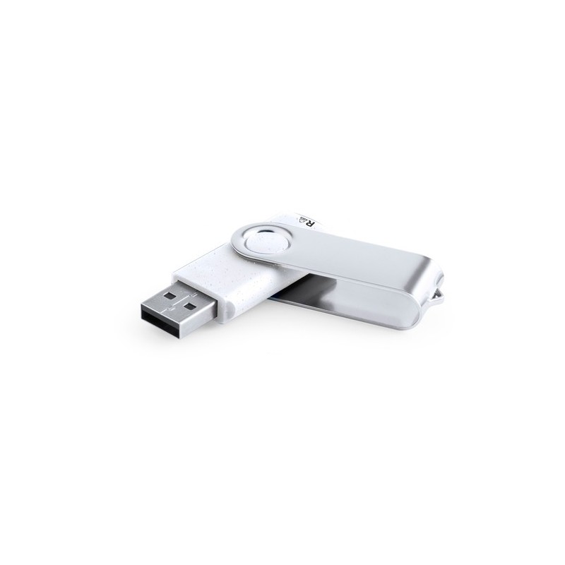 Clé USB Éco-responsable Personnalisable 16 Go Kursap Matières : ABS recyclé Couleurs : blanc cadeau entreprise pas cher