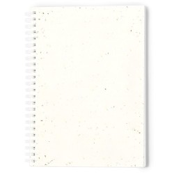 Cahier Éco-responsable Ensemencé Personnalisé Bitar pas cher Couleurs : blanc