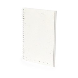 Cahier Éco-responsable Ensemencé Personnalisé Bitar pas cher Couleurs : blanc cadeau entreprise pas cher