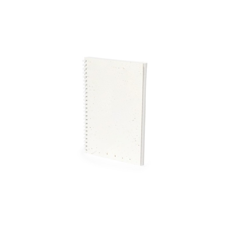 Cahier Éco-responsable Ensemencé Personnalisé Bitar pas cher Couleurs : blanc cadeau entreprise pas cher