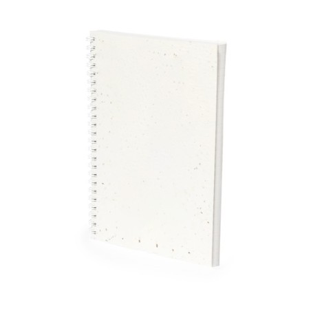 Cahier Éco-responsable Ensemencé Personnalisé Bitar pas cher Couleurs : blanc cadeau entreprise pas cher