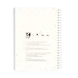Cahier Éco-responsable Ensemencé Personnalisé Bitar pas cher Couleurs : blanc goodies publicitaire événementiel