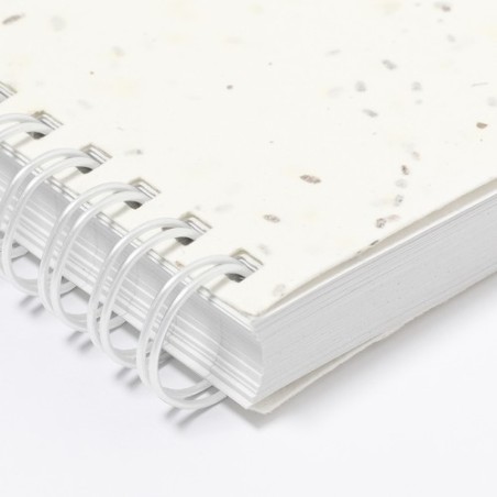 Cahier Éco-responsable Ensemencé Personnalisé Bitar pas cher Couleurs : blanc impression haute définition