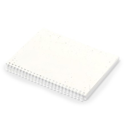Cahier Éco-responsable Ensemencé Personnalisé Bitar pas cher Couleurs : blanc marquage laser ultra précis