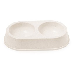 Bol Éco-responsable et Pratique pour Animaux Personnalisé - Tremony Matières : fibre de bambou Couleurs : naturel