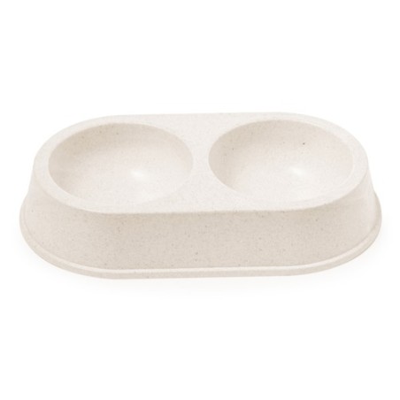 Bol Éco-responsable et Pratique pour Animaux Personnalisé - Tremony Matières : fibre de bambou Couleurs : naturel
