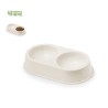 Bol Éco-responsable et Pratique pour Animaux Personnalisé - Tremony Matières : fibre de bambou Couleurs : naturel personnalisabl