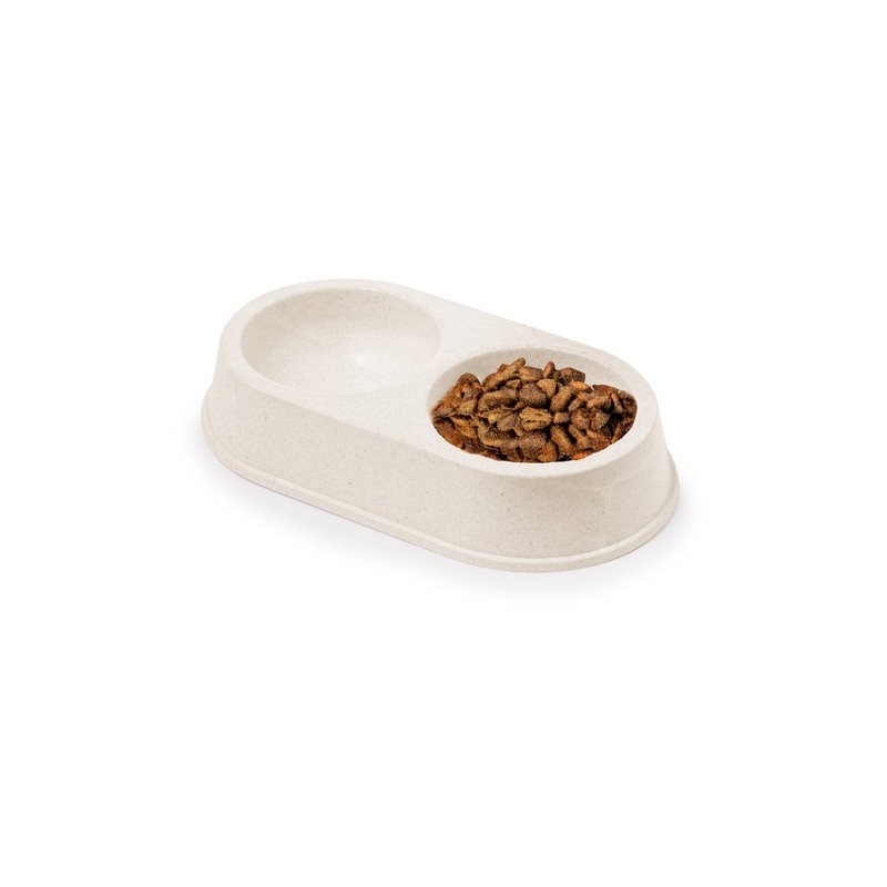 Bol Éco-responsable et Pratique pour Animaux Personnalisé - Tremony Matières : fibre de bambou Couleurs : naturel goodies public