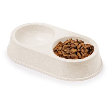 Bol Éco-responsable et Pratique pour Animaux Personnalisé - Tremony Matières : fibre de bambou Couleurs : naturel goodies public