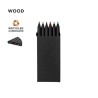 Boîte de Crayons Unique Éco-responsable - Lameiro Matières : carton recyclé Couleurs : noir personnalisable avec votre logo
