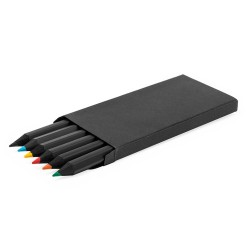 Boîte de Crayons Unique Éco-responsable - Lameiro Matières : carton recyclé Couleurs : noir cadeau entreprise pas cher