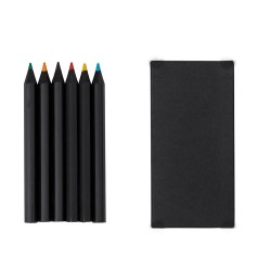 Boîte de Crayons Unique Éco-responsable - Lameiro Matières : carton recyclé Couleurs : noir goodies publicitaire événementiel