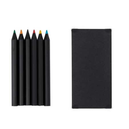 Boîte de Crayons Unique Éco-responsable - Lameiro Matières : carton recyclé Couleurs : noir goodies publicitaire événementiel