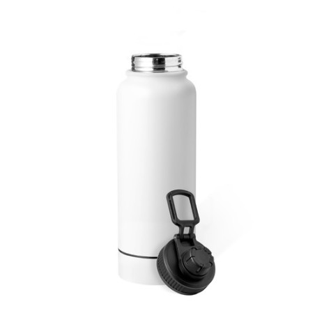 Bidon Isotherme 1L en Acier Personnalisé - Wankex Matières : acier inoxydable Couleurs : blanc objet promotionnel éco-responsabl