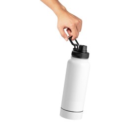 Bidon Isotherme 1L en Acier Personnalisé - Wankex Matières : acier inoxydable Couleurs : blanc cadeau client original