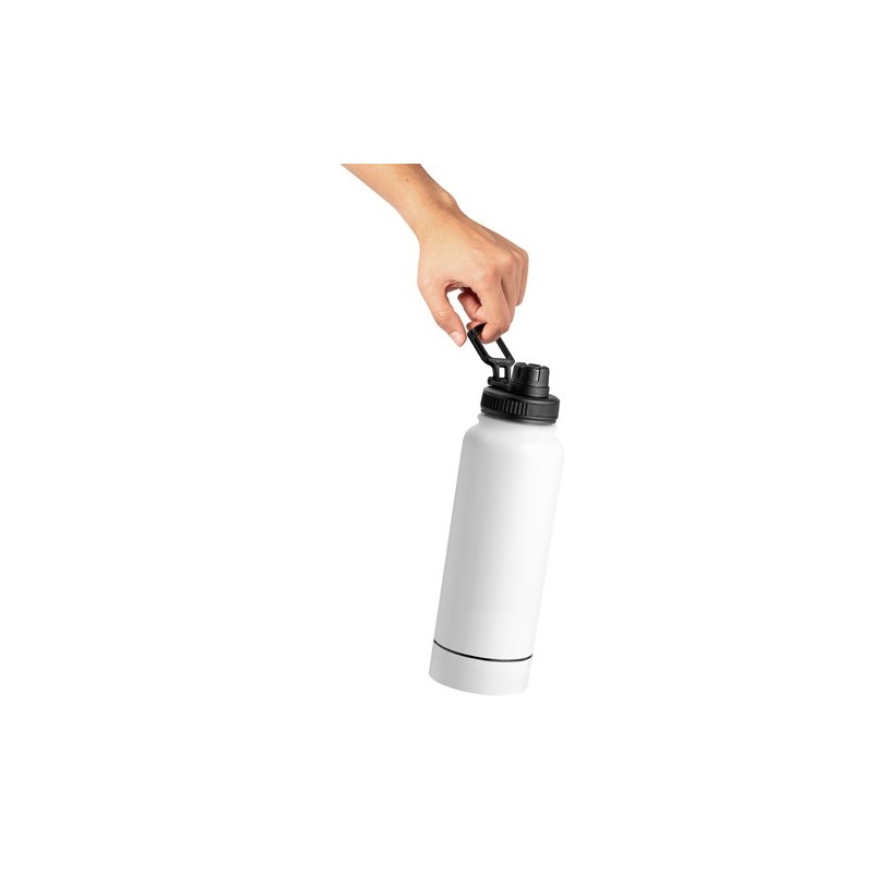 Bidon Isotherme 1L en Acier Personnalisé - Wankex Matières : acier inoxydable Couleurs : blanc cadeau client original