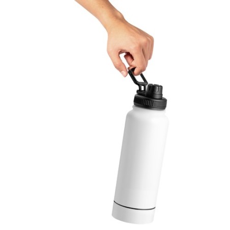 Bidon Isotherme 1L en Acier Personnalisé - Wankex Matières : acier inoxydable Couleurs : blanc cadeau client original