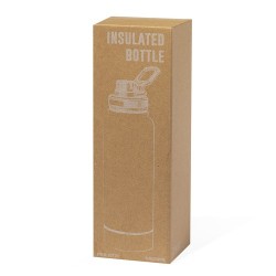 Bidon Isotherme 1L en Acier Personnalisé - Wankex Matières : acier inoxydable Couleurs : noir personnalisable avec votre logo