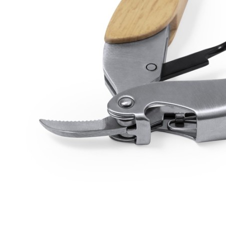 Tire-Bouchon Ouvre Bouteille Personnalisé Économique pour Sommeliers Mansen Matières : bois marquage laser ultra précis