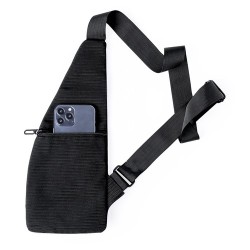 Bandoulière Éco-responsable et Pratique Personnalisée pas cher Fadaok Matières : polyester Couleurs : noir impression haute défi