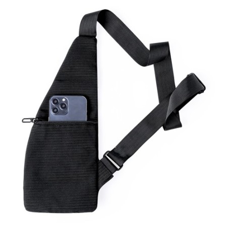 Bandoulière Éco-responsable et Pratique Personnalisée pas cher Fadaok Matières : polyester Couleurs : noir impression haute défi