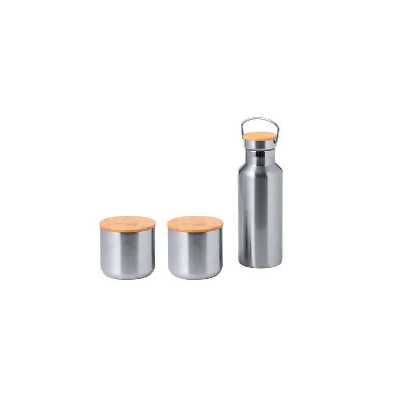 Set Dickinson : Bidon et Mug Isotherme en Acier Inox