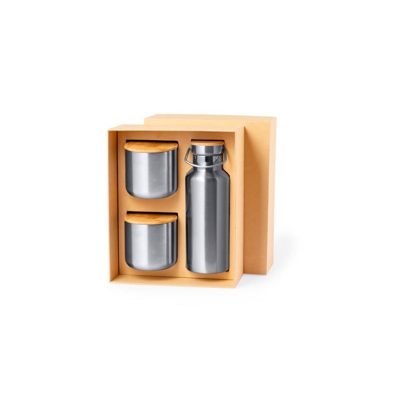 Set Dickinson : Bidon et Mug Isotherme en Acier Inox