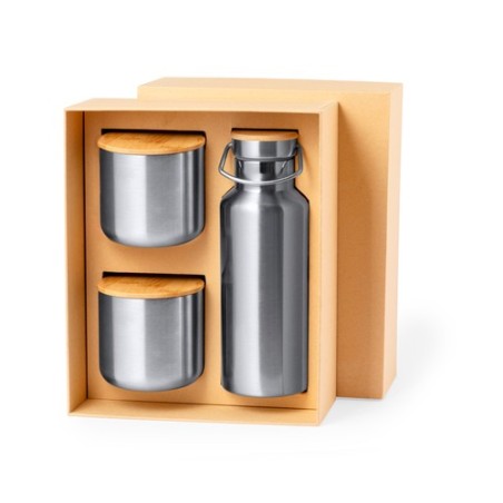 Set Dickinson : Bidon et Mug Isotherme en Acier Inox