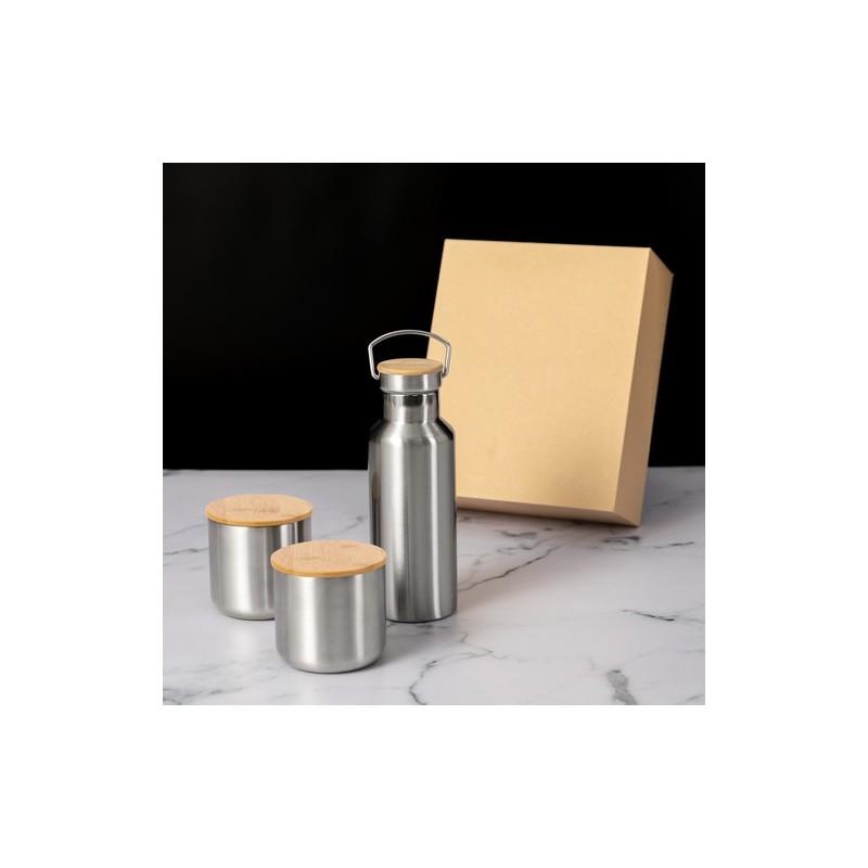 Set Dickinson : Bidon et Mug Isotherme en Acier Inox