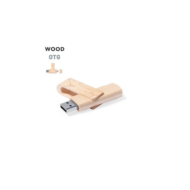 Clé USB Personnalisable 16 Go Kluivert Matières : bois