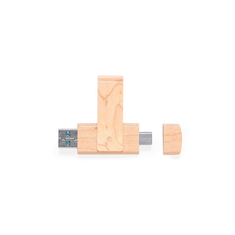 Clé USB Personnalisable 16 Go Kluivert Matières : bois personnalisable avec votre logo