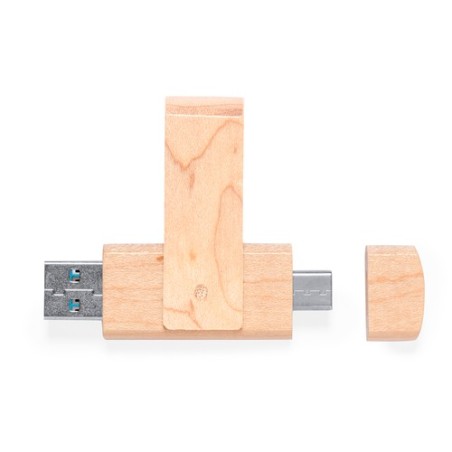 Clé USB Personnalisable 16 Go Kluivert Matières : bois personnalisable avec votre logo